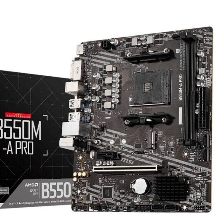 Msi B550m-a Pro Motherboard - Amd Ryzen Am4 Ddr4 Support