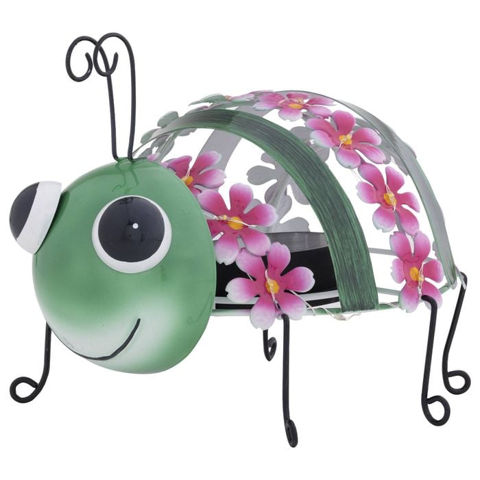 Click Solar Metal Animal Light - Grasshopper