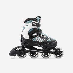 Decathlon - Kids' Inline Fitness Skates Fit 5 - Pink/khaki - Au 2.5/5 - Eu 35/38