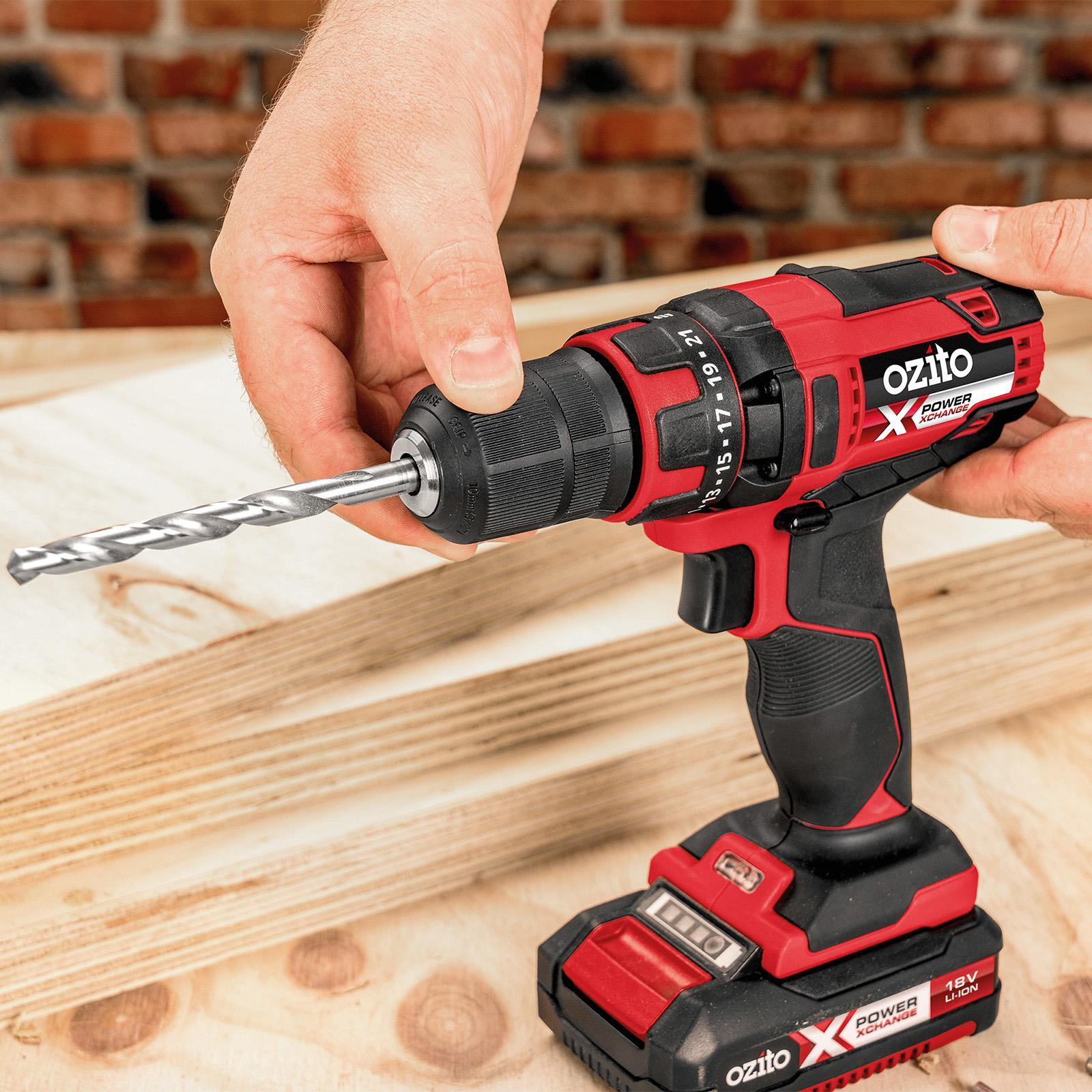 Ozito PXC 18V 10mm Cordless Compact Drill Driver Kit Bunnings New Zealand