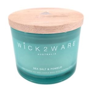 More Than Party Soy Scented Candle Jar Home Fragrance Sea Salt & Pomelo 340g