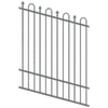 ProtectorAl 0350-1200W x 1500H Monument Loop & Spear Top Pool Fence Panel Raked Up to 15º