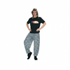 More Than Party Adult Punk Rock Pants Costume 80s Zebra Stripe
