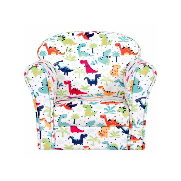 Costway Dinosaur Kids Sofa Plush Lounge Chair Wood