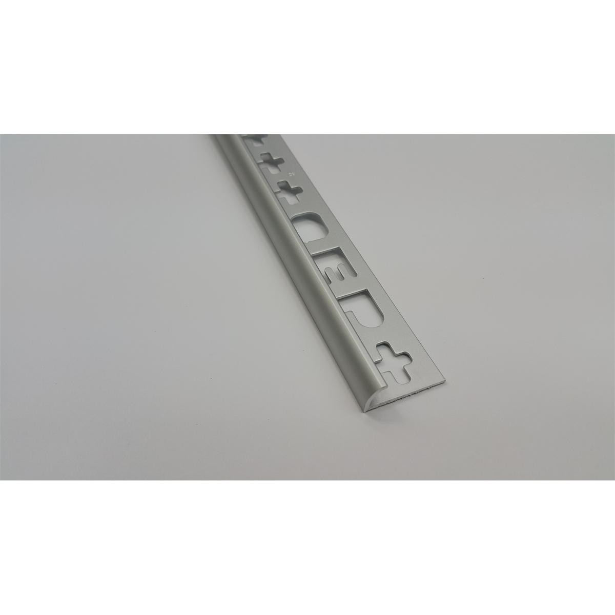 QEP Round Edge Trim 10mm x 2.5m Matt Silver - Bunnings New Zealand