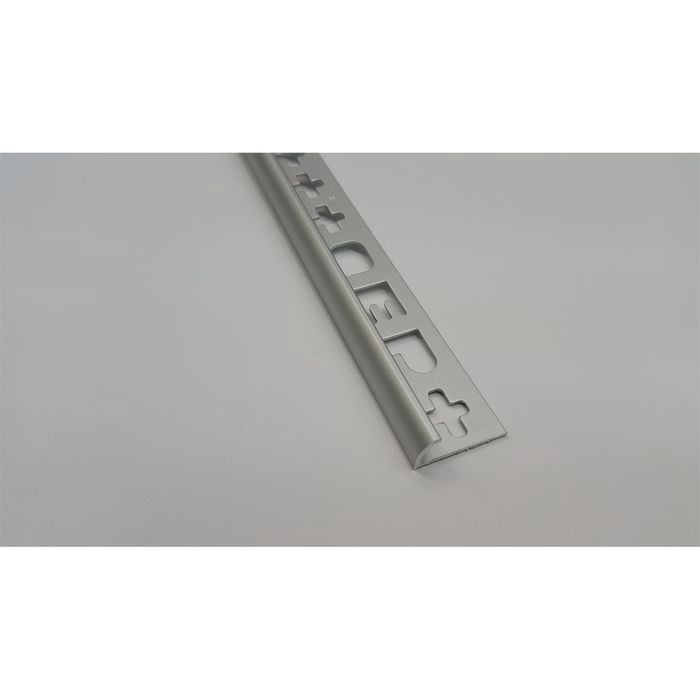 QEP Round Edge Trim 10mm x 2.5m Matt Silver