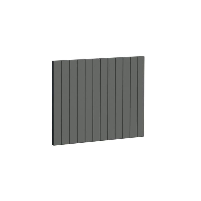 Kaboodle 600mm Grey Fig V-Groove Farmhouse Sink Doors - 2 Pack