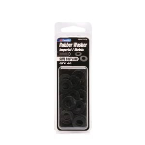 Zenith Rubber Washer Suits 5/16" & M8 40pk