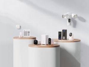 range of security camera and locks