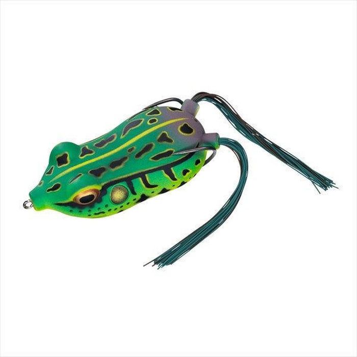 Daiwa Steez Bull Frog 100mm Hollow Body Topwater Fishing Lure Green Toad
