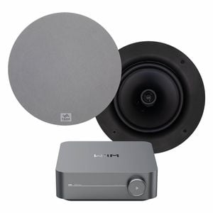 WiiM Streaming Amp w/ 8" In-Ceiling Speakers For Home Theatre DIY