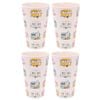 4PK Splosh Caravan Bamboo Melamine Water Drink Tumbler Cup 360ml/13cm White