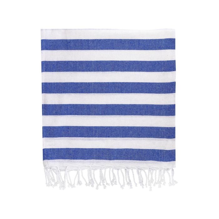 Nicola Spring Turkish Cotton Towel Set - Blue Stripe
