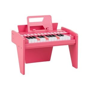 Costway 25-key Lighted Electronic Piano Mini Keyboard Kid Musical Toy Pink