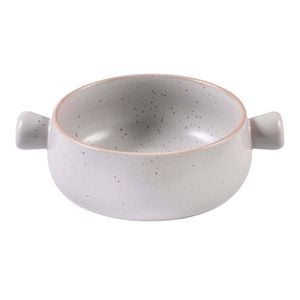 Ladelle Nestle 20.4cm Round Stoneware Gratin Bowl - White