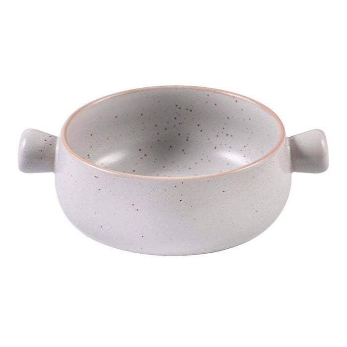 Ladelle Nestle 20.4cm Round Stoneware Gratin Bowl - White