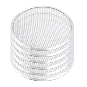 SOGA 6 Pack 10 Inch Round Aluminium Non-Stick Pizza Screens