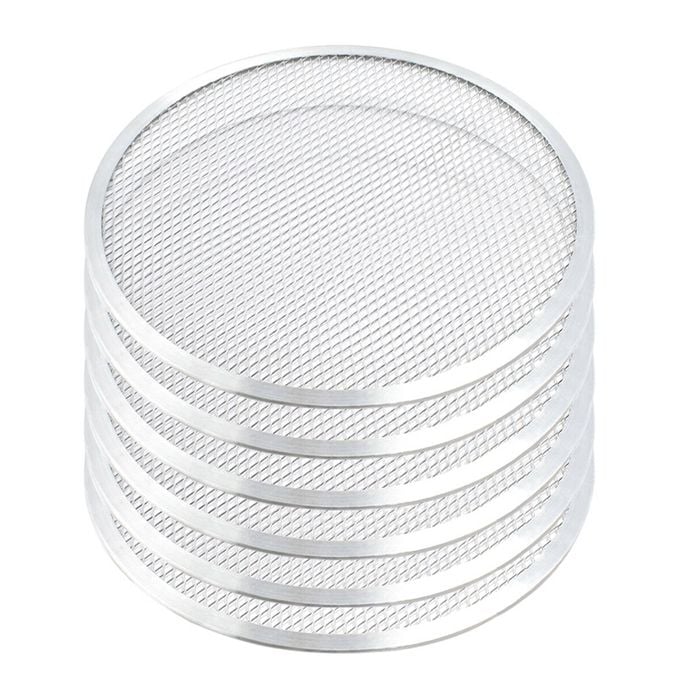 SOGA 6 Pack 10 Inch Round Aluminium Non-Stick Pizza Screens