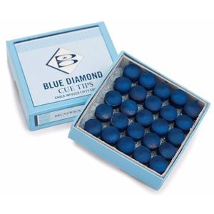 50pc Formula Sports Blue Diamond Leather Chalk Infused 11mm Cue Tips Box