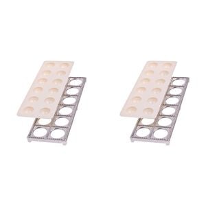 2PK Al Dente 12-Ravioli Maker Home Kitchen Cooking Utensil Tool