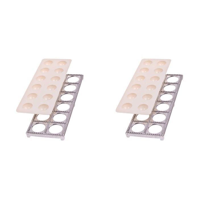 2PK Al Dente 12-Ravioli Maker Home Kitchen Cooking Utensil Tool