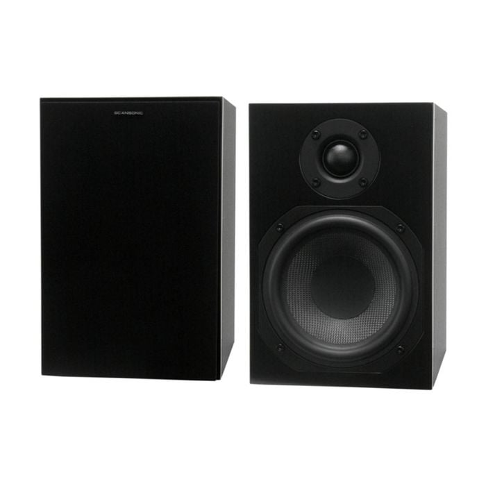 2pc Scansonic L5 Series Bookshelf Home Speakers 120W Black 151x232x210mm