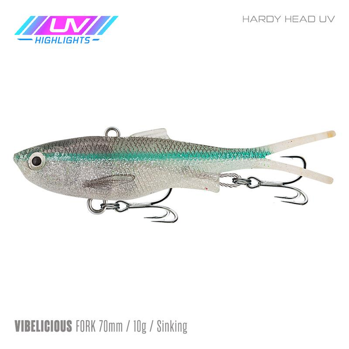 Samaki Vibelicious Fork Tail Vibe 70mm Soft Plastic Fishing Lure Hardy Head