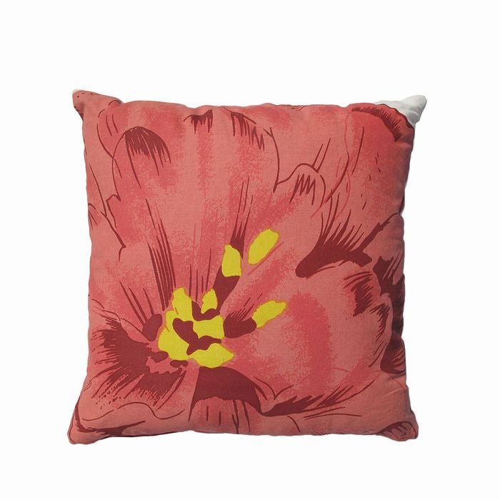 Rapee Poppy Filled Cushion - Red