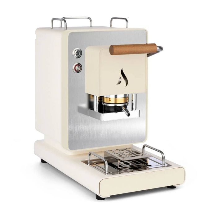 AROMA Iconica Matt White Italian E.S.E Coffee Pod Machine