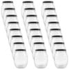 24PK Glass & Co Cleo Ribbed Round Honey Pot Screw Lid Jar 80ml Clear Assorted