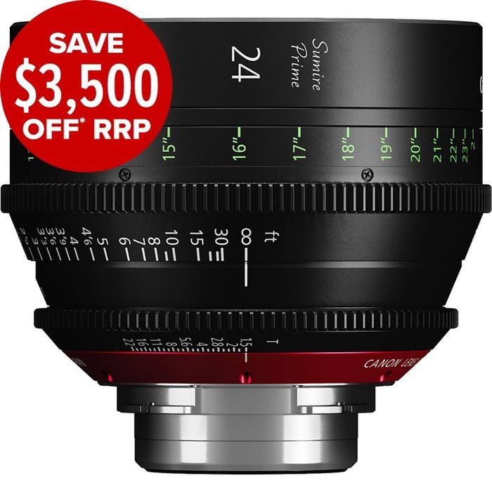 Canon Cn-e 24mm T1.5 Fp X Sumire Cinema Lens (pl Mount)