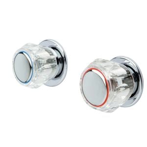 Foreno Chrome Espree Shower Taps