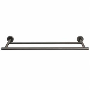 Barelli Toscana Double Towel Bar 60cm Gun Metal