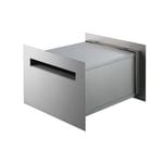 Sandleford Jet Silver Front and Back Letterbox with Telescopic Sleeve