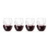 4pc Final Touch Conundrum Red Wine Glasses Clear
