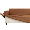 Sherwood Home Premium Faux Suede Rust 3-seater Couch Sofa Cover