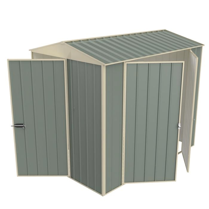 Build-a-Shed  1.5x 2.3 x 2.3m  Gable Double Hinged Side Door Shed - Green