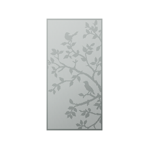 Walpix 1775 x 875 x 2.0mm Perforated Aluminium Decorative Screen Folded Profile Spring Full Perf - Woodland Grey