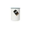 St. Clare Enamel Heavy Duty Carbon Steel Utensil Holder 14cm White/Green