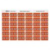 Avery 22 Side Tab Colour Coding Label Roll Orange (500pcs)