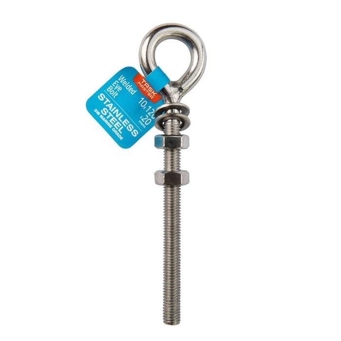 Taskmaster 10 x 120 x 20mm 316 Stainless Steel Eye Bolt Weld