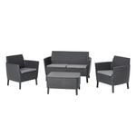 Keter Salemo Lounge Set With Storage Table