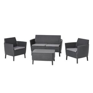 Keter Salemo Lounge Set With Storage Table