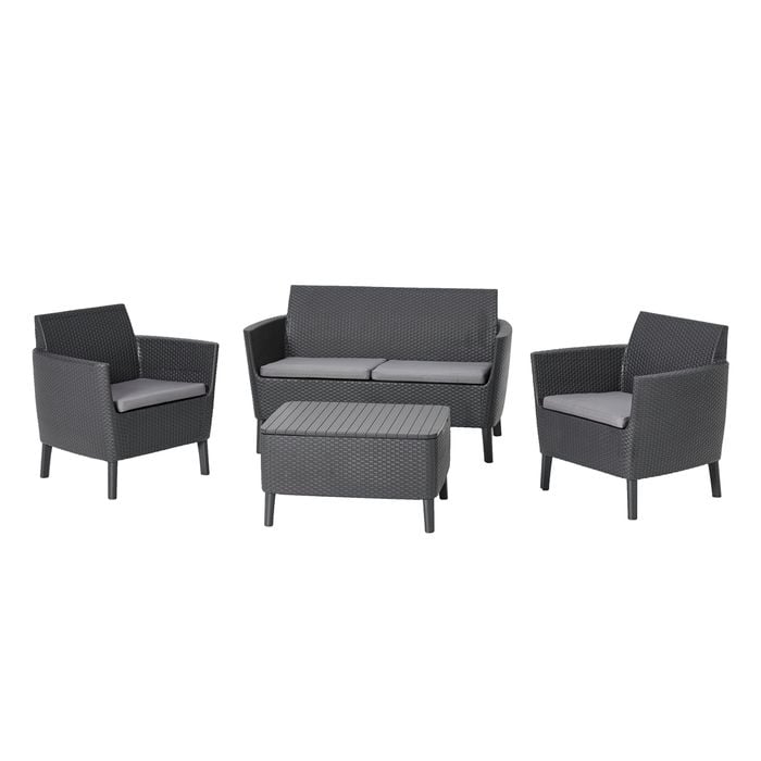 Keter Salemo Lounge Set With Storage Table