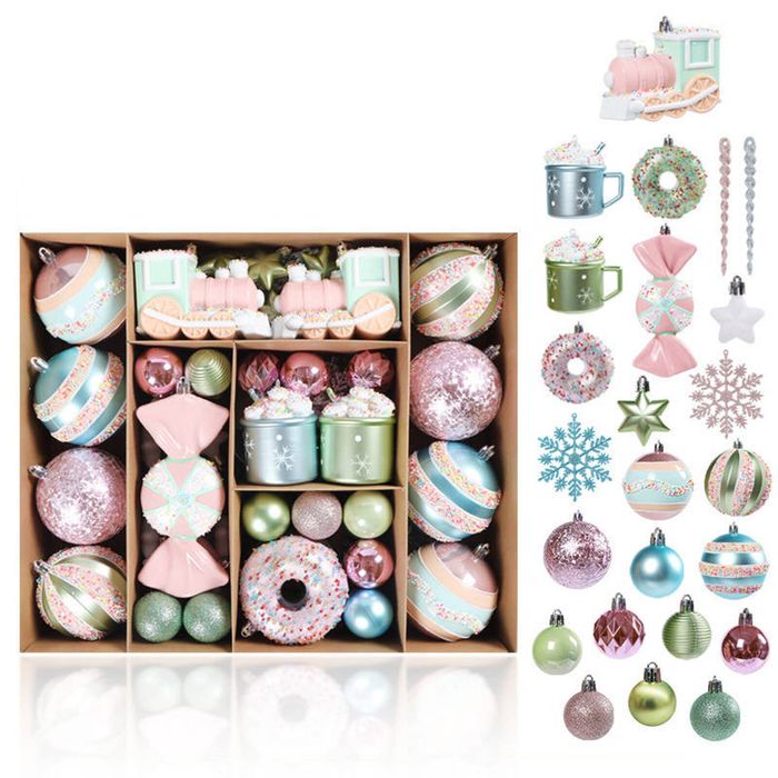 Catzon 70 Pcs Christmas Tree Ornaments Dessert Pendants
