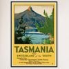 Galrie Tasmania Vintage Travel Poster - Discover the Switzerland of the South, Black Frame, A1 60 x 84cm (23 x 33inch)