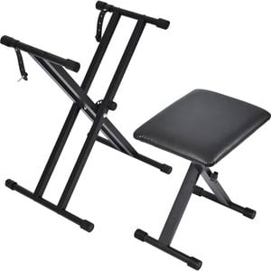 Provecta Adjustable Keyboard Stand And Piano Stool Set