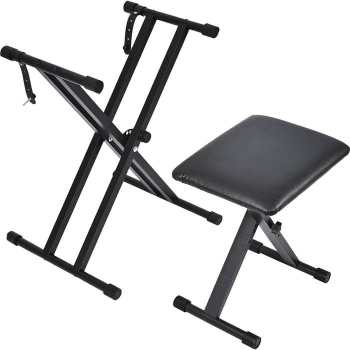 Provecta Adjustable Keyboard Stand And Piano Stool Set