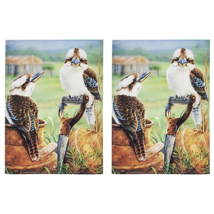 2PK Ashdene A Country Life Countrysiders 70x50cm Kitchen Towel Cotton Cloth
