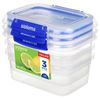 Sistema Food Storage Container Klip It Plus Rectangle 1l 3 Pack